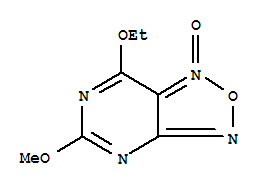 (9ci)-7-乙氧基-5-甲氧基-[1,2,5]噁二唑并[3,4-d]嘧啶,1-氧化物结构式_302800-65-3结构式