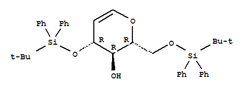 3,6-二-O-(叔丁基二苯基硅基)-D-谷氨醛结构式_308103-43-7结构式
