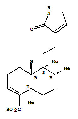(4AR,5S,6R,8AR)-5-[2-(2,5-二氢-2-氧代-1H-吡咯-3-基)乙基]-3,4,4A,5,6,7,8,8A-八氢-5,6,8A-三甲基-1-萘甲酸结构式_310433-44-4结构式