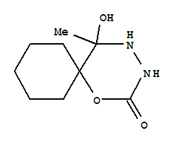 (9ci)-5-羟基-5-甲基-1-噁-3,4-二氮杂螺[5.5]-2-十一酮结构式_312275-39-1结构式