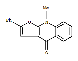 9-甲基-2-苯基-呋喃并[2,3-b]喹啉-4(9h)-酮结构式_313071-29-3结构式
