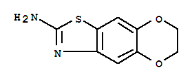 (9ci)-6,7-二氢-[1,4]二噁英并[2,3-f]苯并噻唑-2-胺结构式_313223-82-4结构式