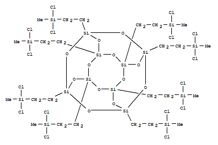 PSS-八(2-二氯甲基硅基乙基)取代物结构式_314727-18-9结构式