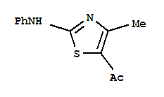 1-(4-Methyl-2-phenylamino-thiazol-5-yl)-ethanone Structure,31609-42-4Structure