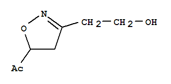 (9Ci)-1-[4,5-二氢-3-(2-羟基乙基)-5-异噁唑基]-乙酮结构式_319426-11-4结构式