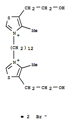 1,12-双[4-甲基-5-(2-羟基乙基)噻唑-3-基]十二烷二溴化物结构式_321915-72-4结构式