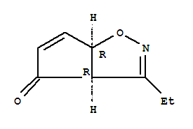 (3aR,6aR)-3-乙基-3A,6A-二氢-4H-环戊二烯并[d][1,2]恶唑-4-酮结构式_325692-86-2结构式