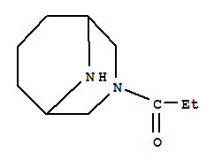 (9Ci)-3-(1-氧代丙基)-3,9-二氮杂双环[3.3.1]壬烷结构式_328899-05-4结构式