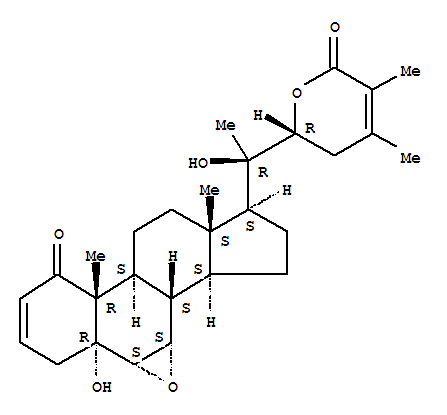 睡茄素A结构式_32911-62-9结构式