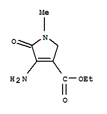(9Ci)-4-氨基-2,5-二氢-1-甲基-5-氧代-1H-吡咯-3-羧酸乙酯结构式_329695-21-8结构式