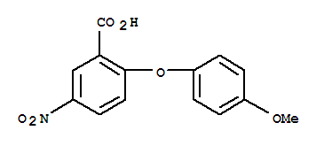 2-(4-Methoxyphenoxy)-5-nitrobenzoic acid Structure,33459-12-0Structure