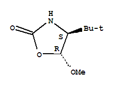 (4S,5R)-(9Ci)-4-(1,1-二甲基乙基)-5-甲氧基-2-噁唑烷酮结构式_335627-81-1结构式
