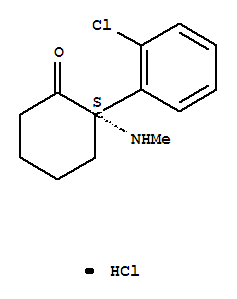 (+)-氯胺酮结构式_33643-47-9结构式
