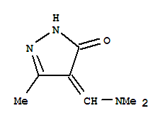 (9ci)-4-[(二甲基氨基)亚甲基]-2,4-二氢-5-甲基-3H-吡唑-3-酮结构式_339020-88-1结构式