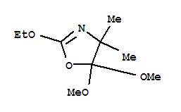 (9Ci)-2-乙氧基-4,5-二氢-5,5-二甲氧基-4,4-二甲基-噁唑结构式_341029-29-6结构式