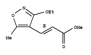 (2e)-(9ci)-3-(3-乙氧基-5-甲基-4-异噁唑基)-丙酸甲酯结构式_342424-94-6结构式