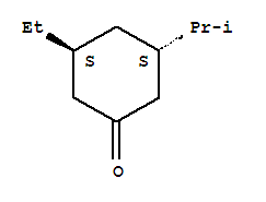 (3r,5r)-rel-(9ci)-3-乙基-5-(1-甲基乙基)-环己酮结构式_342794-05-2结构式