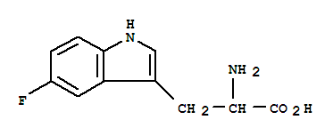 5-氟色氨酸结构式_343-91-9结构式