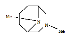 (6ci,7ci,9ci)-3,9-二甲基-3,9-二氮杂双环[3.3.1]壬烷结构式_3431-14-9结构式