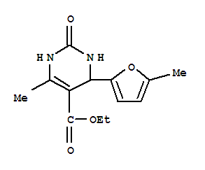 (9Ci)-1,2,3,4-四氢-6-甲基-4-(5-甲基-2-呋喃)-2-氧代-5-嘧啶羧酸乙酯结构式_343588-50-1结构式