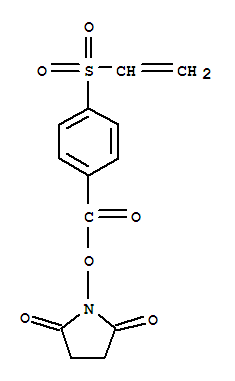 4-乙烯基磺酰基苯甲酸-NHS结构式_343934-41-8结构式