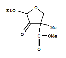(9Ci)-5-乙氧基四氢-3-甲基-4-氧代-3-呋喃羧酸甲酯结构式_343942-57-4结构式