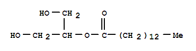 1,3-二羟基丙-2-基十四烷酸酯结构式_3443-83-2结构式