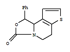 (9Ci)-1,5,6,9B-四氢-1-苯基-3H-噁唑并[3,4-A]噻吩并[3,2-C]吡啶-3-酮结构式_344864-26-2结构式