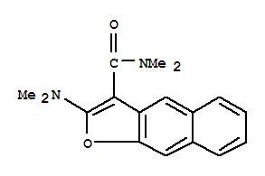2-(二甲基氨基)-N,N-二甲基-萘并[2,3-B]呋喃-3-羧酰胺结构式_350587-52-9结构式