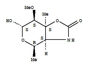 四氢-6-羟基-7-甲氧基-4,7A-4H-吡喃并[3,4-D]噁唑-2(3H)-酮结构式_356041-84-4结构式