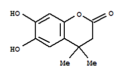 (9CI)-3,4-二氢-6,7-二羟基-4,4-二甲基-2H-1-苯并吡喃-2-酮结构式_357187-41-8结构式