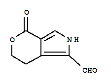 (9Ci)-2,4,6,7-四氢-4-氧代-吡喃并[3,4-C]吡咯-1-羧醛结构式_358732-52-2结构式