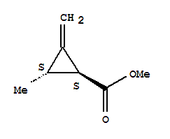 反式-(9ci)-2-甲基-3-亚甲基-环丙烷羧酸甲酯结构式_36228-29-2结构式