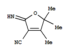 (9Ci)-2,5-二氢-2-亚氨基-4,5,5-三甲基-3-呋喃甲腈结构式_364599-35-9结构式
