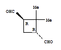 (1R,3R)-2,2-二甲基-1,3-环丁烷二甲醛结构式_364728-44-9结构式