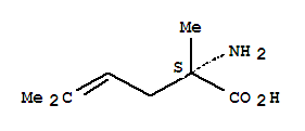 (2S)-2-氨基-2,5-二甲基-4-己烯酸结构式_364784-24-7结构式