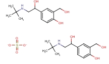 沙丁胺醇半硫酸盐结构式_36519-31-0结构式