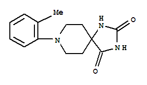 8-(2-甲基苯基)-1,3,8-三氮杂螺[4.5]癸烷-2,4-二酮结构式_365554-76-3结构式