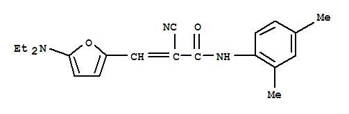 2-氰基-3-[5-(二乙基氨基)-2-呋喃]-n-(2,4-二甲基苯基)-2-丙酰胺结构式_365986-66-9结构式