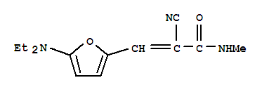 2-氰基-3-[5-(二乙基氨基)-2-呋喃]-n-甲基-2-丙酰胺结构式_365986-92-1结构式