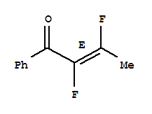(2E)-2,3-二氟-1-苯基-2-丁烯-1-酮结构式_366799-74-8结构式