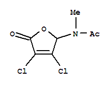 n-(3,4-二氯-2,5-二氢-5-氧代-2-呋喃)-n-甲基乙酰胺结构式_366821-55-8结构式
