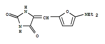 5-[[5-(二乙基氨基)-2-呋喃]亚甲基]-2,4-咪唑啉二酮结构式_366824-40-0结构式