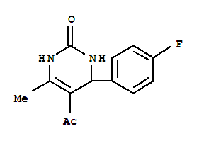 (9Ci)-5-乙酰基-4-(4-氟苯基)-3,4-二氢-6-甲基-2(1H)-嘧啶酮结构式_372171-37-4结构式