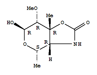 四氢-6-羟基-7-甲氧基-4,7A-4H-吡喃并[3,4-D]噁唑-2(3H)-酮结构式_374072-90-9结构式
