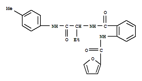 (9CI)-N-[2-[[[1-[[(4-甲基苯基)氨基]羰基]丙基]氨基]羰基]苯基]-2-呋喃羧酰胺结构式_374562-64-8结构式