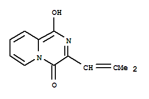 (9Ci)-1-羟基-3-(2-甲基-1-丙烯基)-4H-吡啶并[1,2-A]吡嗪-4-酮结构式_374763-69-6结构式