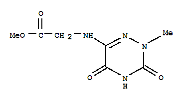 (9CI)-N-(2,3,4,5-四氢-2-甲基-3,5-二氧代-1,2,4-噻嗪-6-基)-甘氨酸甲酯结构式_374921-06-9结构式