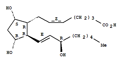 (5Z,9alpha,11alpha,13E,15R)-9,11,15-三羟基前列腺-5,13-二烯-1-酸结构式_37658-84-7结构式