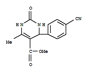(9Ci)-4-(4-氰基苯基)-1,2,3,4-四氢-6-甲基-2-氧代-5-嘧啶羧酸甲酯结构式_380639-21-4结构式